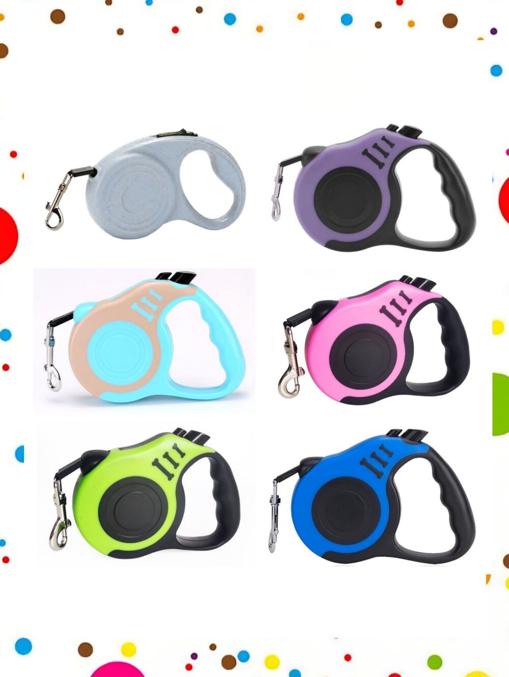 Nylon Automatic Retractable Pet Leash - 9.75' {Pets Up To 18 lbs} Price per Each